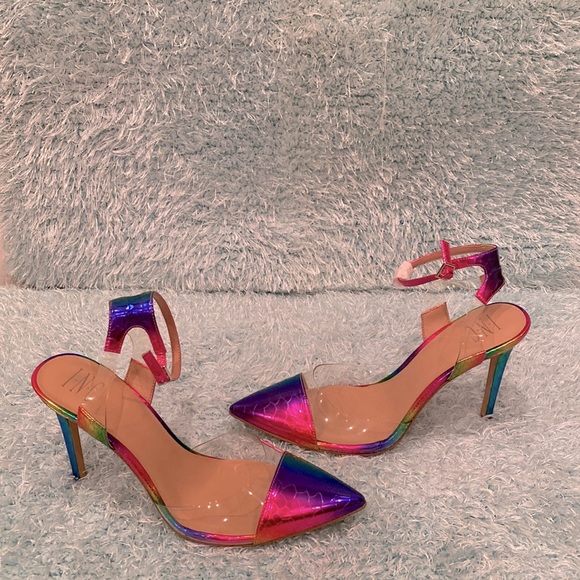 INC-Internacional Concept heels, rainbow color. - Picture 2 of 4